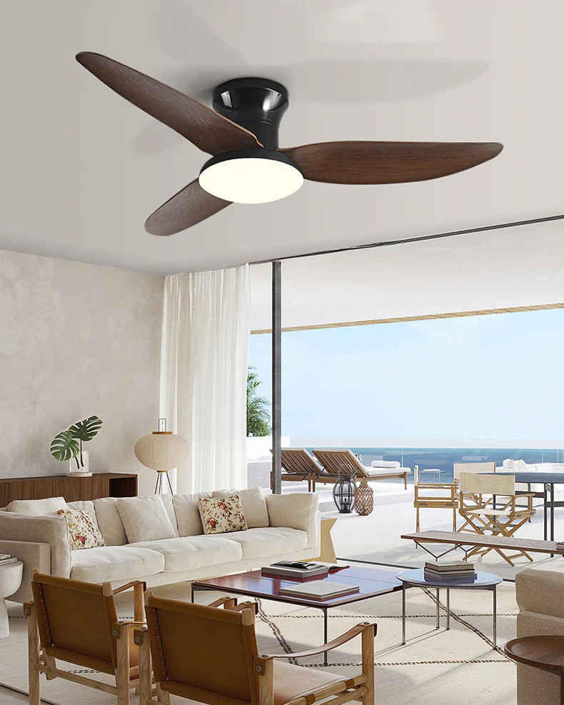 WOMO 3 Blade Low Profile Ceiling Fan Lamp - WM5261 - Image 5