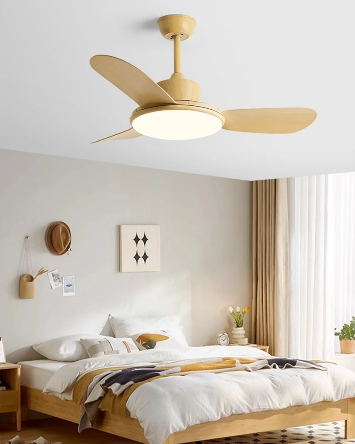 WOMO 3 Blade Modern Ceiling Fan Lamp-WM5227 - Image 2
