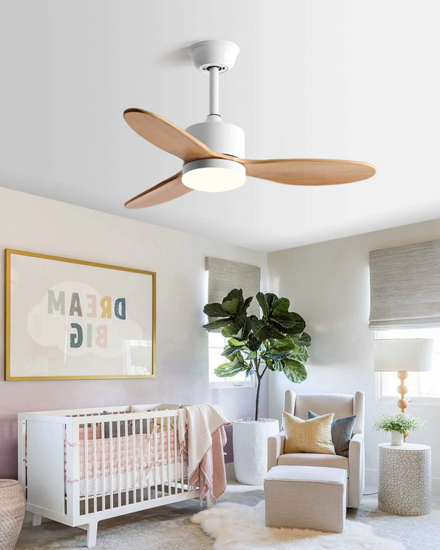 WOMO 3 Blade Modern Ceiling Fan Lamp - WM5234 - Image 9