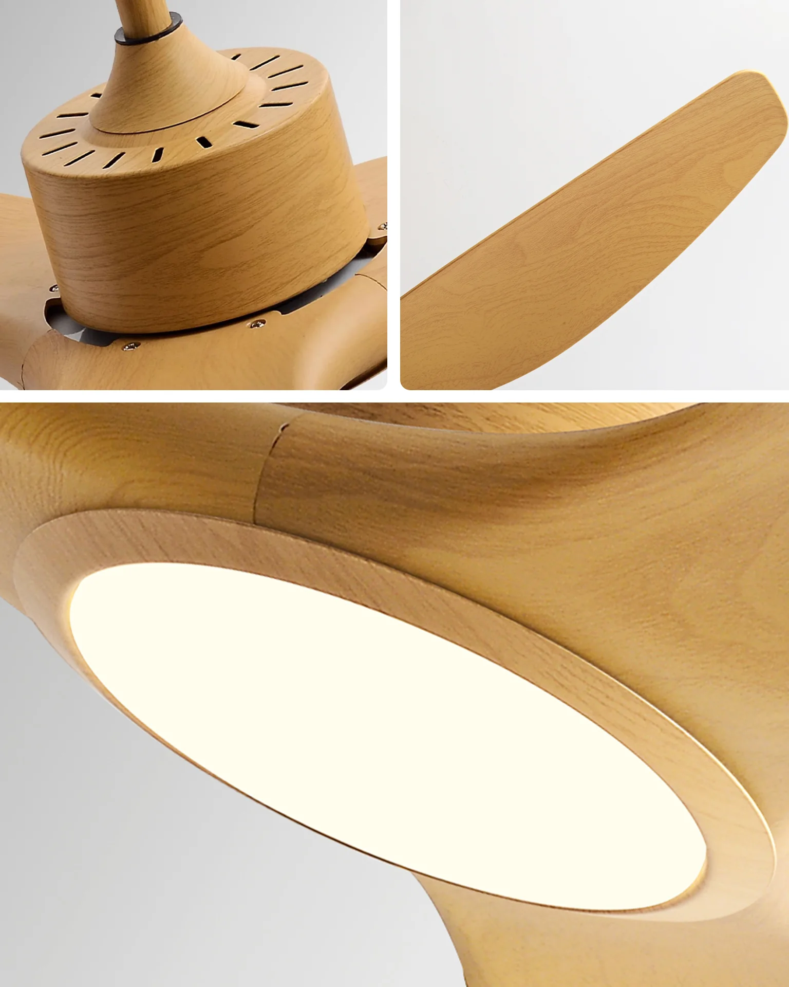 WOMO 3 Blade Modern Ceiling Fan Lamp - WM5262 - Image 11