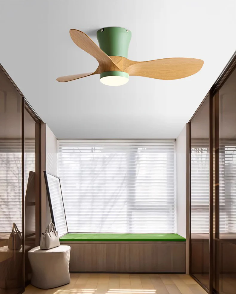 WOMO 3 Blade Small Ceiling Fan Lamp-WM5218 - Image 7