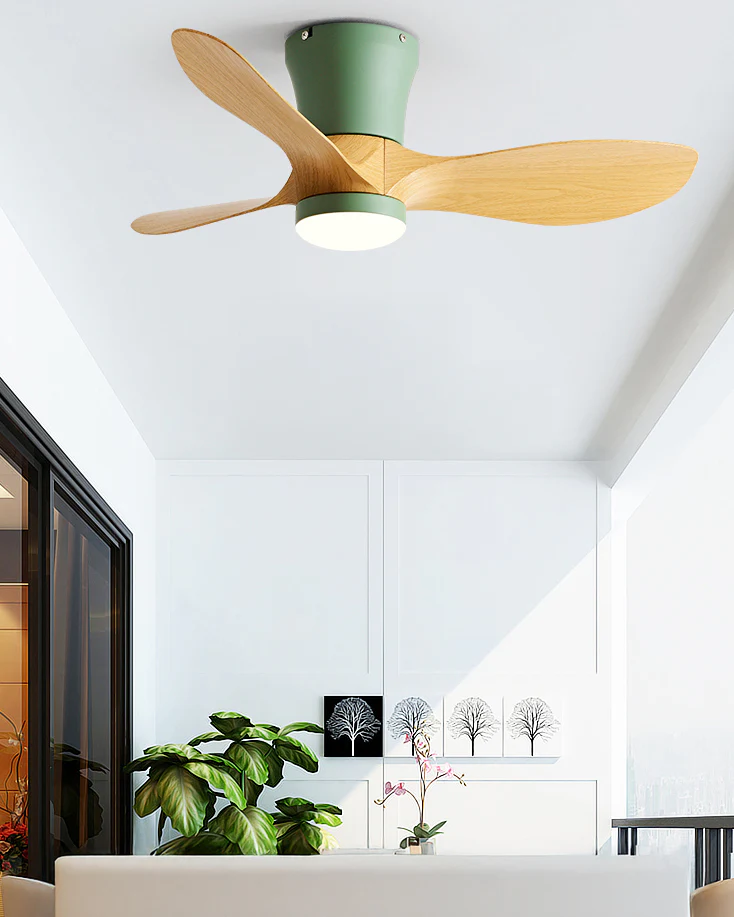 WOMO 3 Blade Small Ceiling Fan Lamp-WM5218 - Image 8