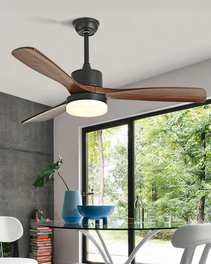 WOMO 3 Wood Blade Ceiling Fan Lamp - WM5174 - Image 6