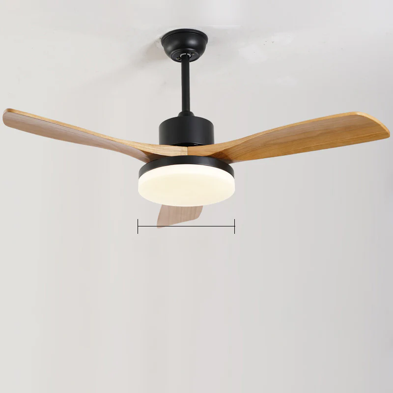 WOMO 3 Wood Blade Ceiling Fan Lamp - WM5174 - Image 9