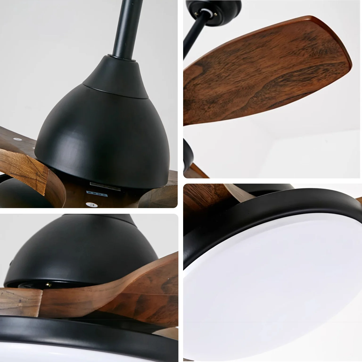 WOMO 3 Wood Blade Ceiling Fan Lamp - WM5242 - Image 10