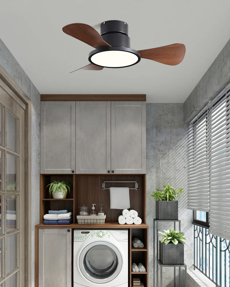 WOMO 30 Inch Low Profile Ceiling Fan Lamp - WM5196 - Image 4