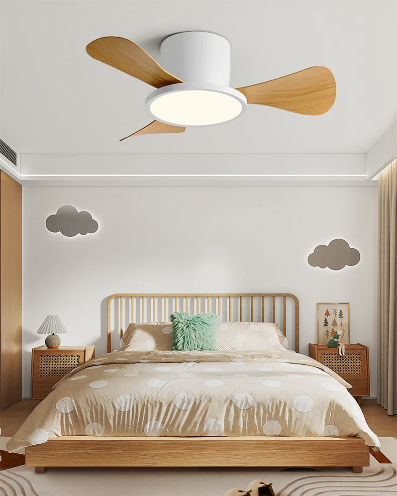 WOMO 30 Inch Low Profile Ceiling Fan Lamp-WM5205 - Image 14