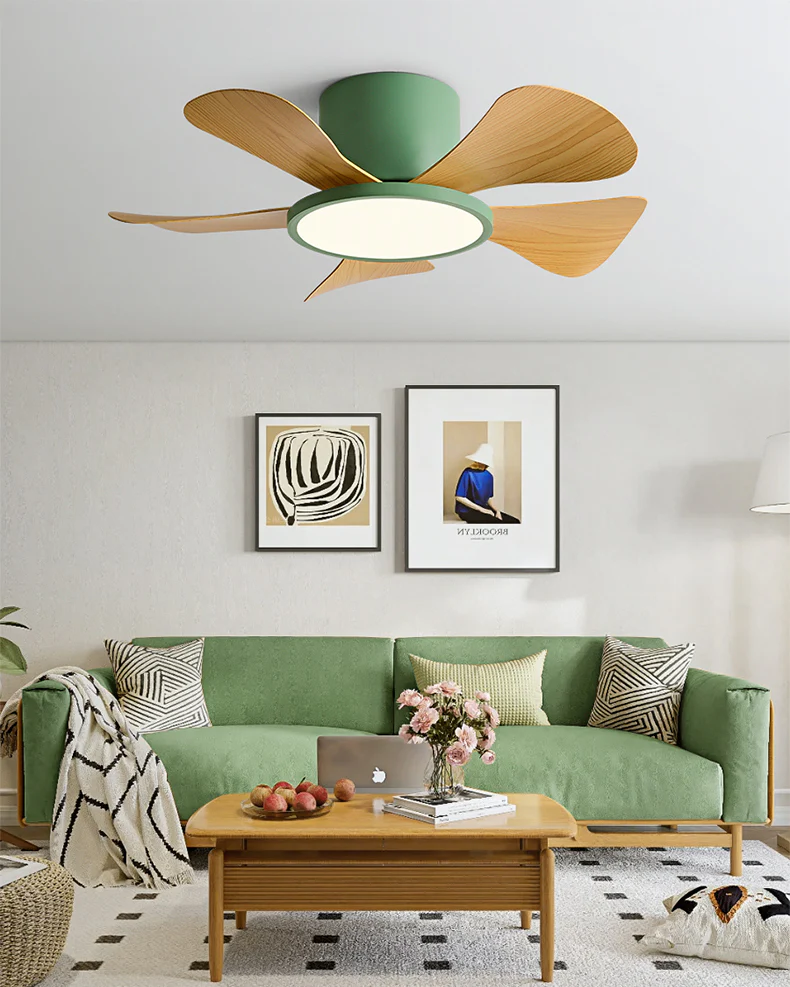 WOMO 30 Inch Low Profile Ceiling Fan Lamp-WM5205 - Image 2