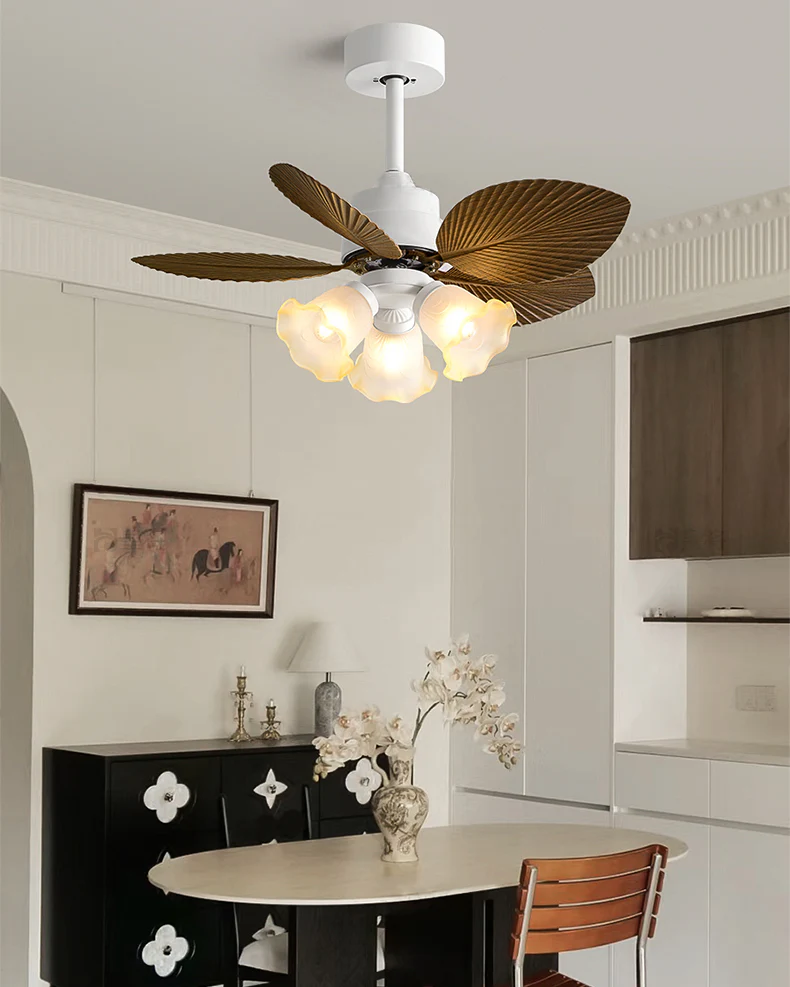 WOMO 32 Inch Flower Ceiling Fan Lamp - WM5282a - Image 2