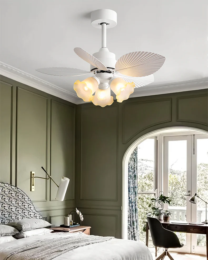 WOMO 32 Inch Flower Ceiling Fan Lamp - WM5282a - Image 3