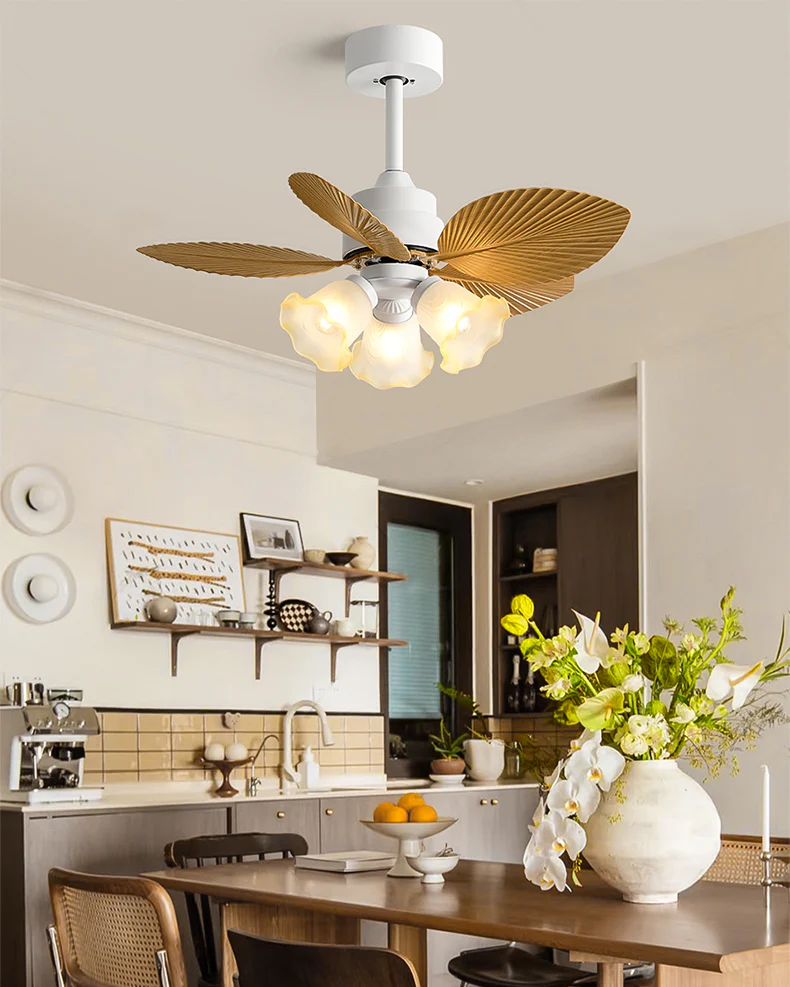 WOMO 32 Inch Flower Ceiling Fan Lamp - WM5282a - Image 8