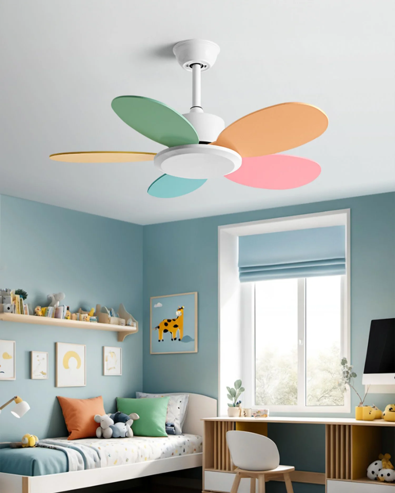 WOMO 36 Inch Children Wood Ceiling Fan - WM5152 - Image 13