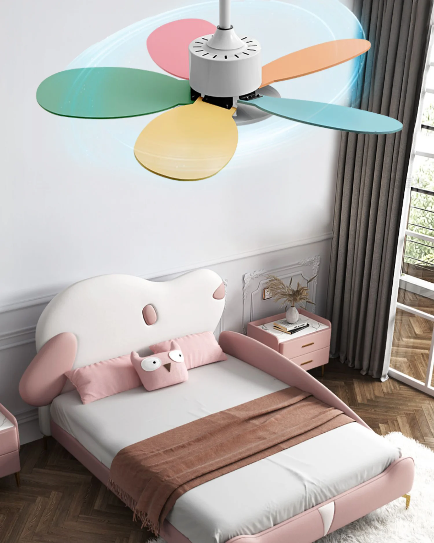 WOMO 36 Inch Children Wood Ceiling Fan - WM5152 - Image 3