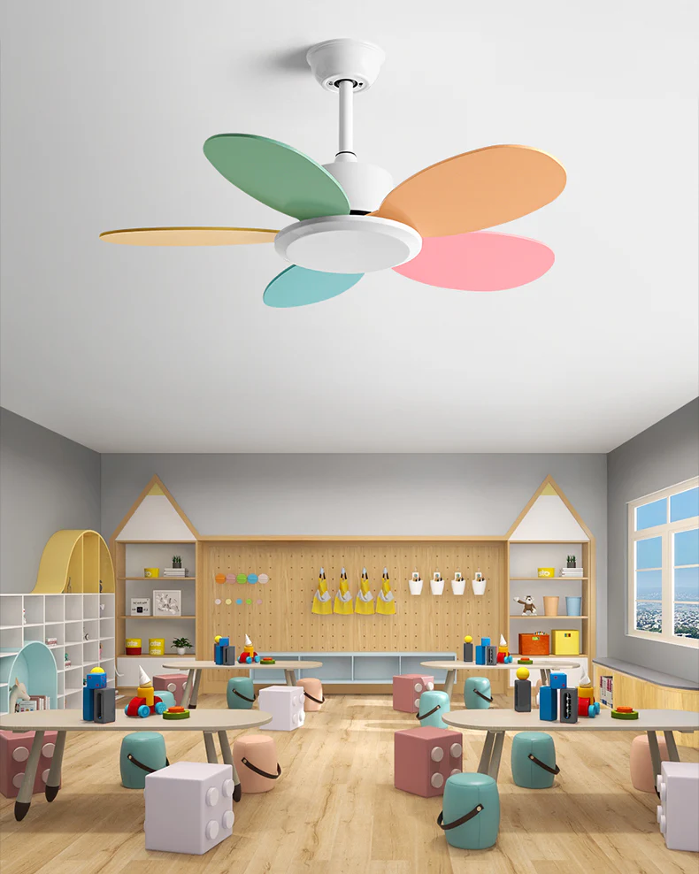 WOMO 36 Inch Children Wood Ceiling Fan - WM5152 - Image 7