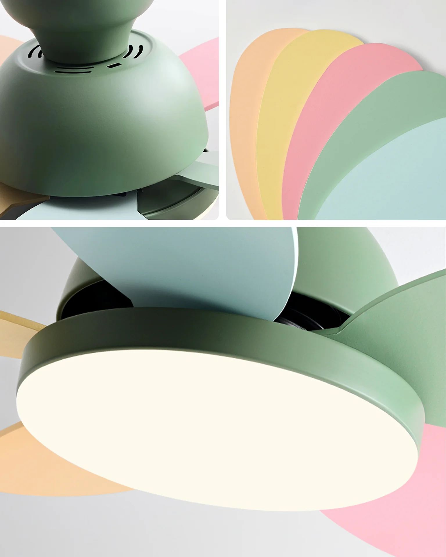 WOMO 36 Inch Children Low Profile Ceiling Fan Lamp-WM5225 - Image 13