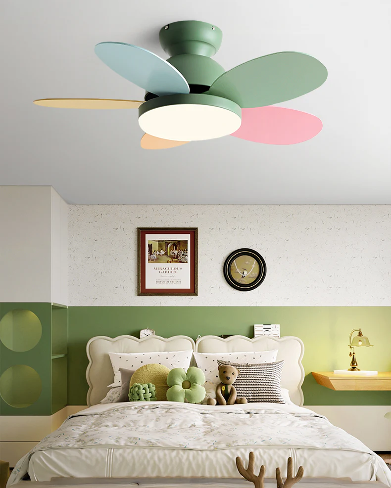WOMO 36 Inch Children Low Profile Ceiling Fan Lamp-WM5225 - Image 4