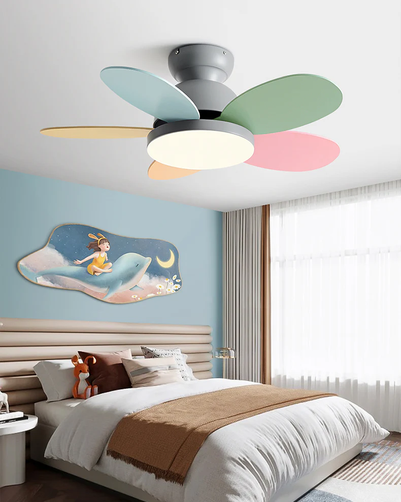 WOMO 36 Inch Children Low Profile Ceiling Fan Lamp-WM5225 - Image 5