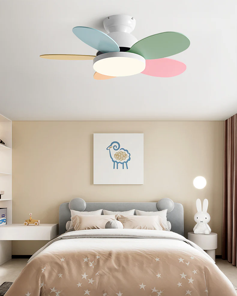 WOMO 36 Inch Children Low Profile Ceiling Fan Lamp-WM5225 - Image 7