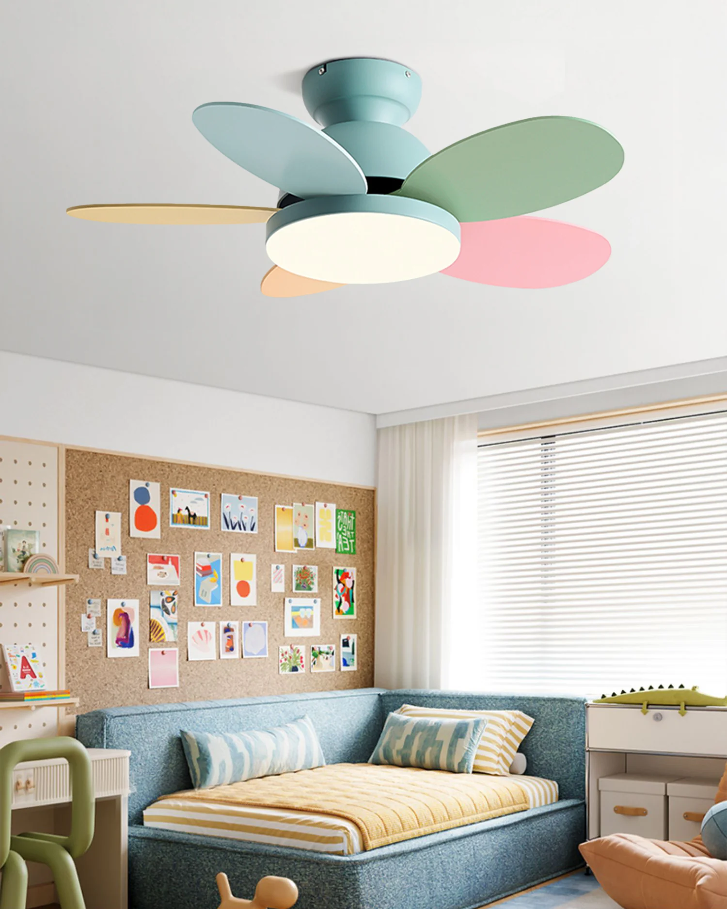 WOMO Children Low Profile Ceiling Fan Lamp - WM5157 - Image 4