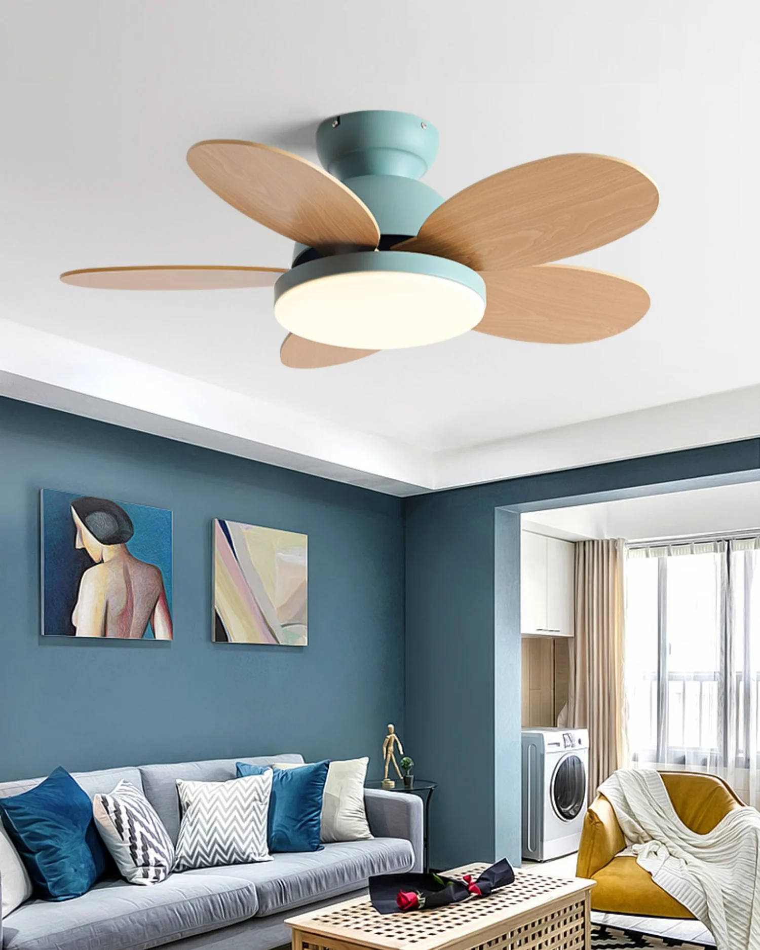 WOMO Children Low Profile Ceiling Fan Lamp - WM5158 - Image 4