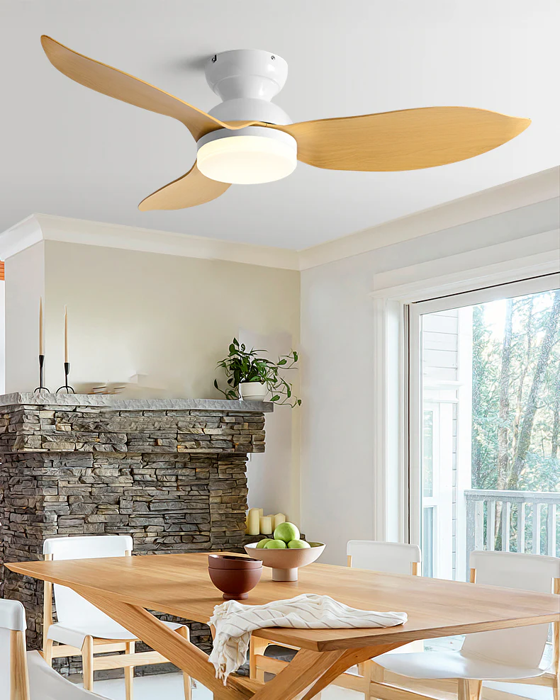 WOMO 38 Inch Low Profile Ceiling Fan Lamp-WM5219 - Image 7