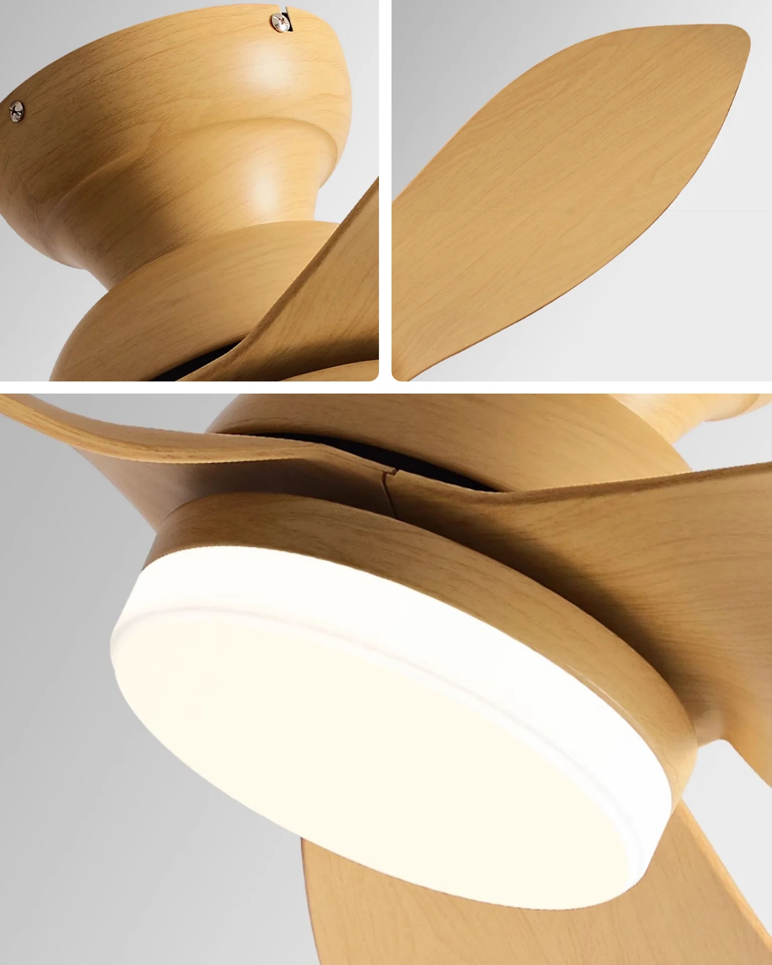WOMO 38 Inch Low Profile Ceiling Fan Lamp-WM5219 - Image 9