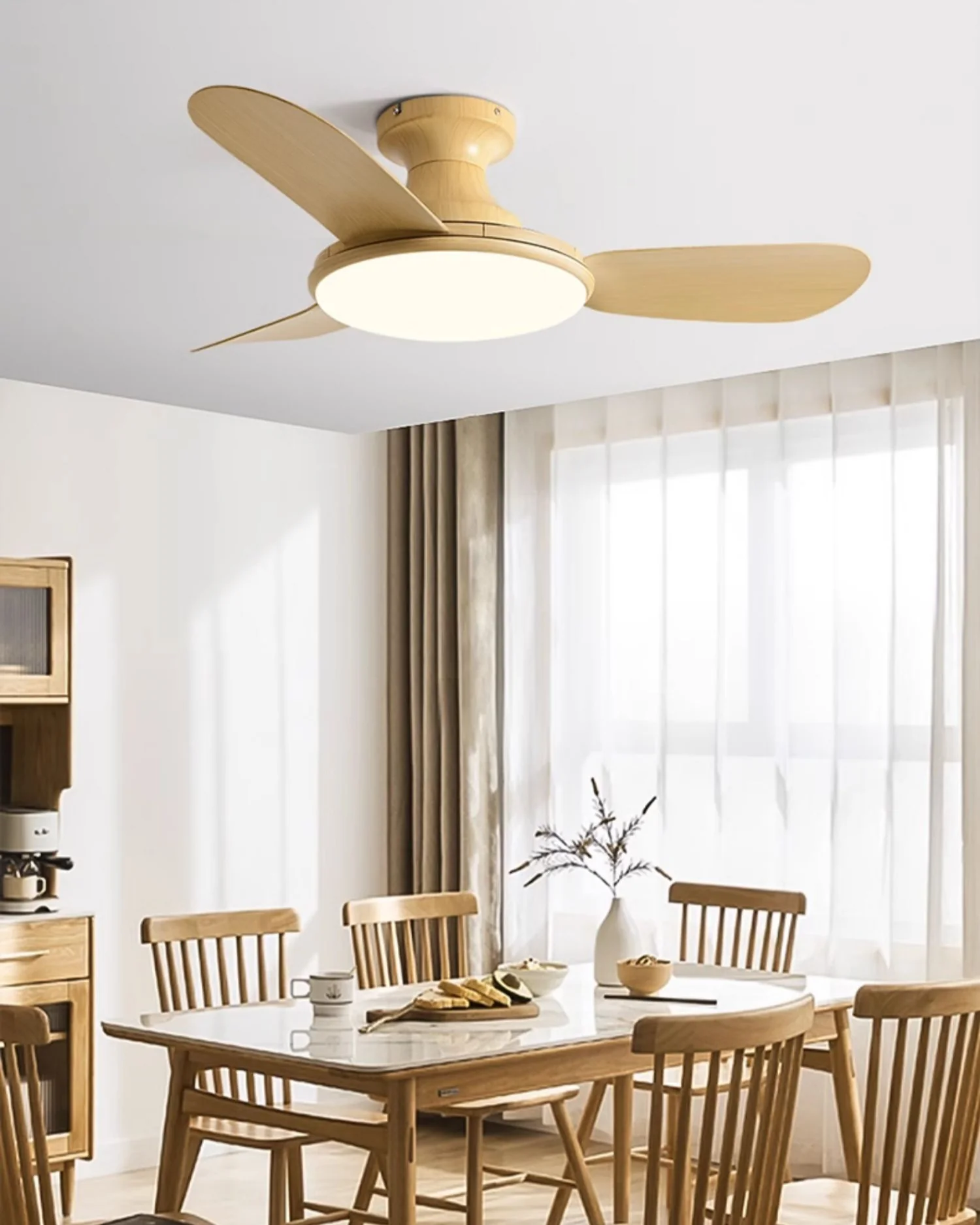 WOMO 42 Inch Low Profile Ceiling Fan Lamp-WM5201 - Image 6