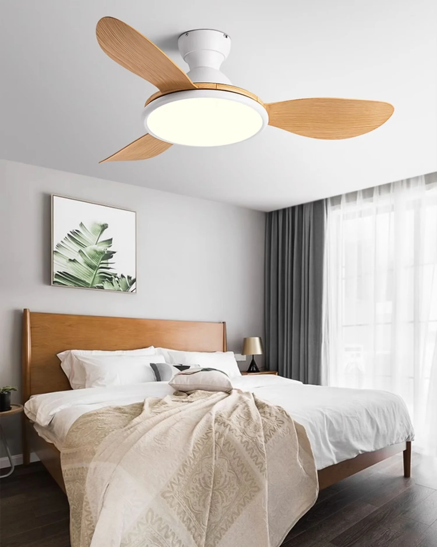 WOMO 42" Low Profile Ceiling Fan with Bright Light - WM5156 - Image 17