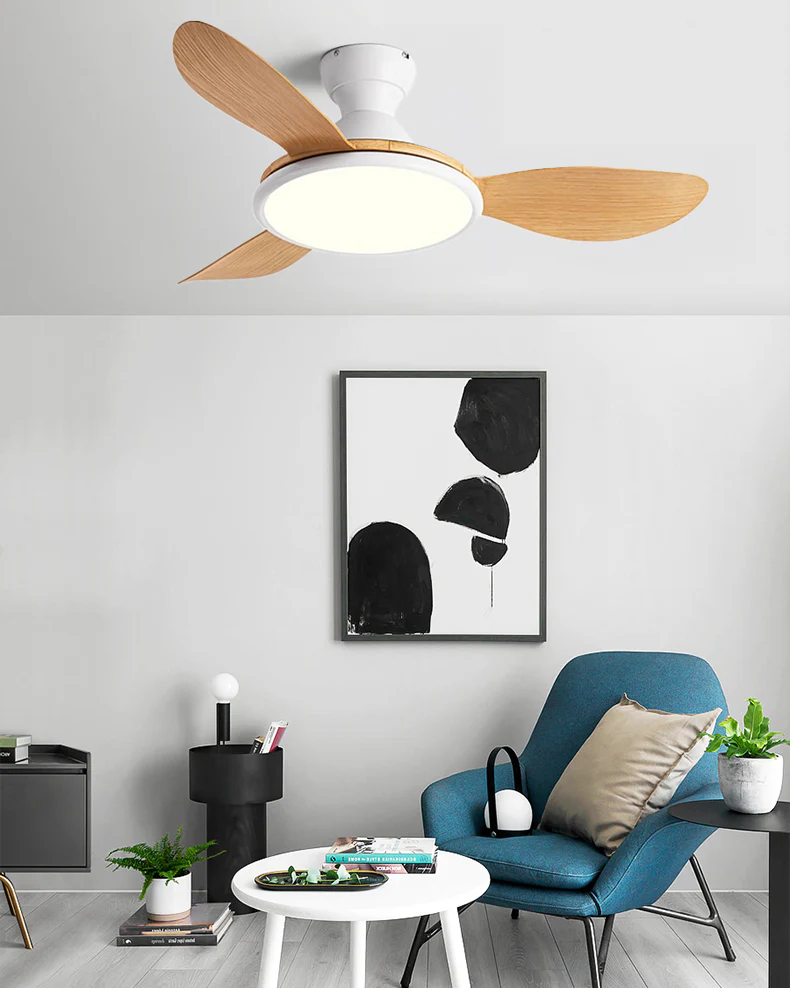 WOMO 42" Low Profile Ceiling Fan with Bright Light - WM5156 - Image 3