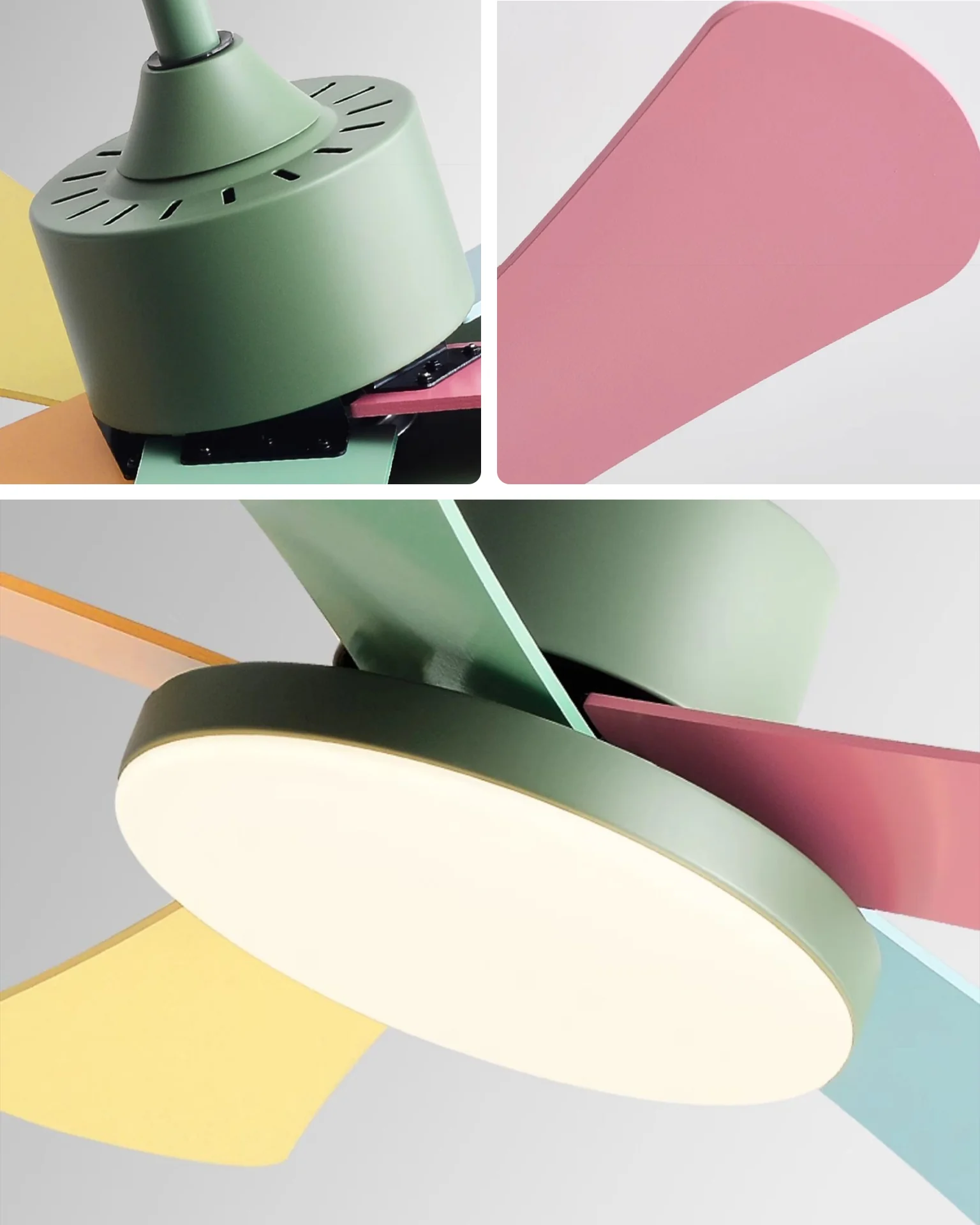 WOMO 5 Blade Children Ceiling Fan Lamp-WM5211 - Image 10