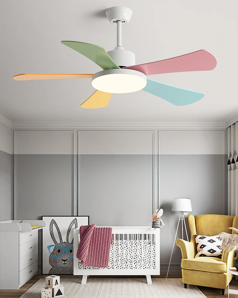WOMO 5 Blade Children Ceiling Fan Lamp-WM5211 - Image 7