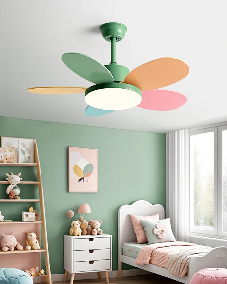 WOMO 5 Blade Children Ceiling Fan Lamp - WM5235 - Image 12