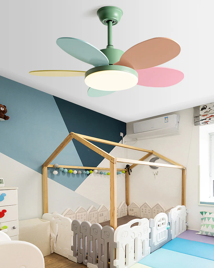 WOMO 5 Blade Children Ceiling Fan Lamp - WM5235 - Image 3
