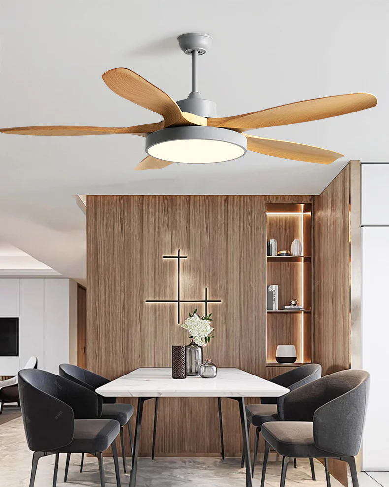 WOMO 5 Blade Large Ceiling Fan Lamp - WM5188 - Image 15