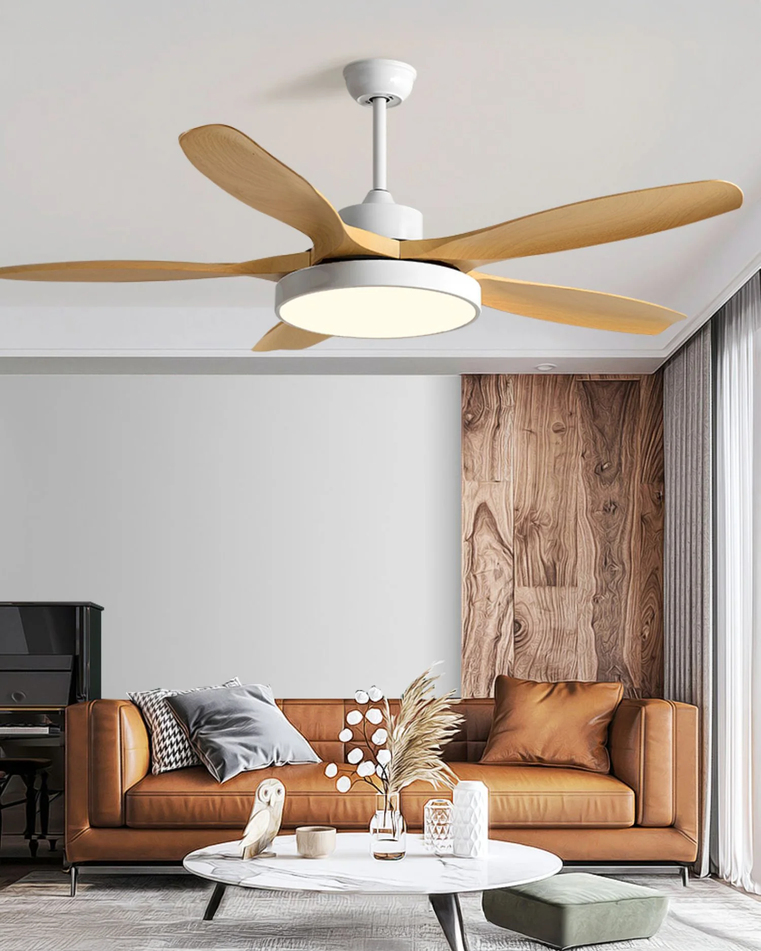 WOMO 5 Blade Large Ceiling Fan Lamp - WM5188 - Image 7