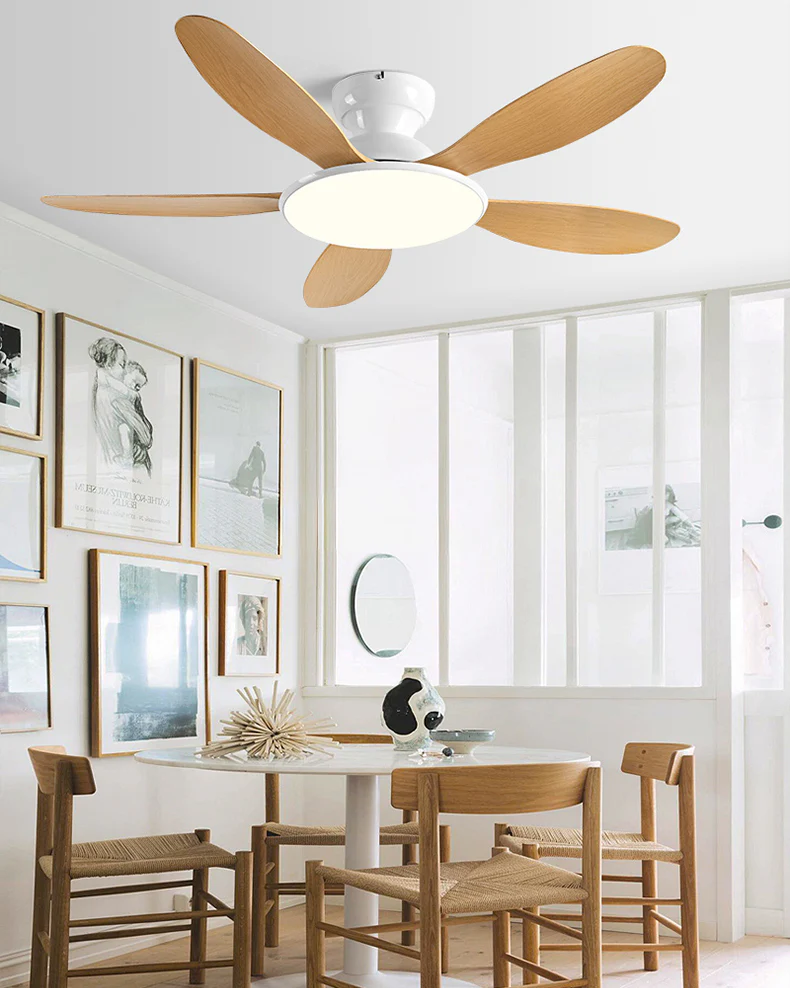 WOMO 5 Blade Low Profile Ceiling Fan Lamp - WM5194 - Image 11