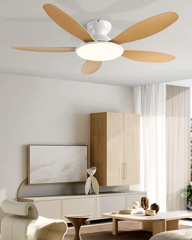 WOMO 5 Blade Low Profile Ceiling Fan Lamp - WM5194 - Image 12