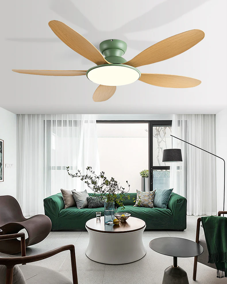 WOMO 5 Blade Low Profile Ceiling Fan Lamp - WM5194 - Image 15