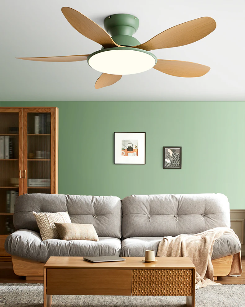 WOMO 5 Blade Low Profile Ceiling Fan Lamp - WM5194 - Image 2