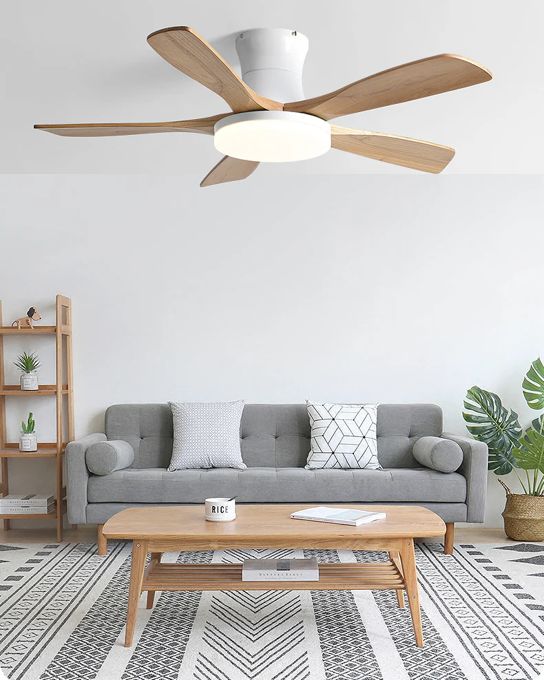 WOMO 5 Blade Low Profile Ceiling Fan Lamp - WM5208 - Image 9