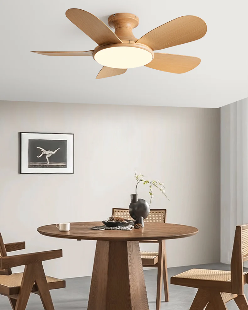 WOMO 5 Blade Low Profile Ceiling Fan Lamp-WM5226 - Image 11