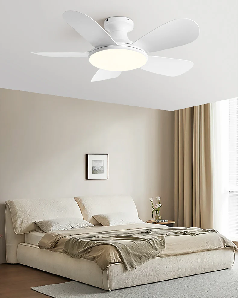 WOMO 5 Blade Low Profile Ceiling Fan Lamp-WM5226 - Image 12