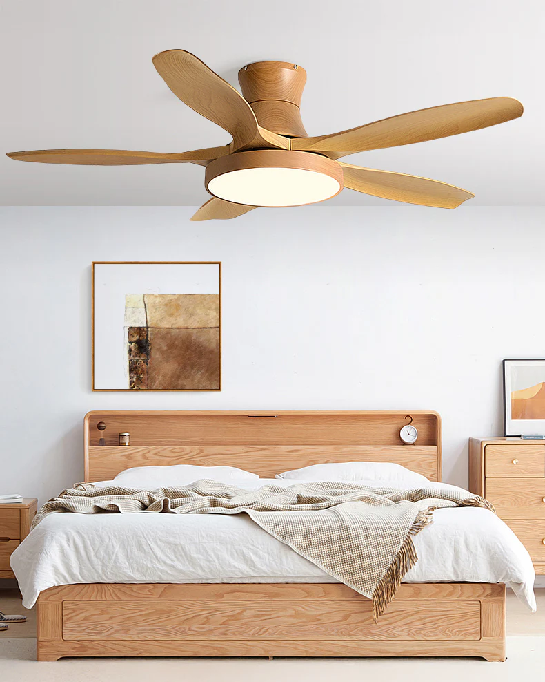 WOMO 5 Blade Low Profile Ceiling Fan Lamp - WM5245a - Image 2