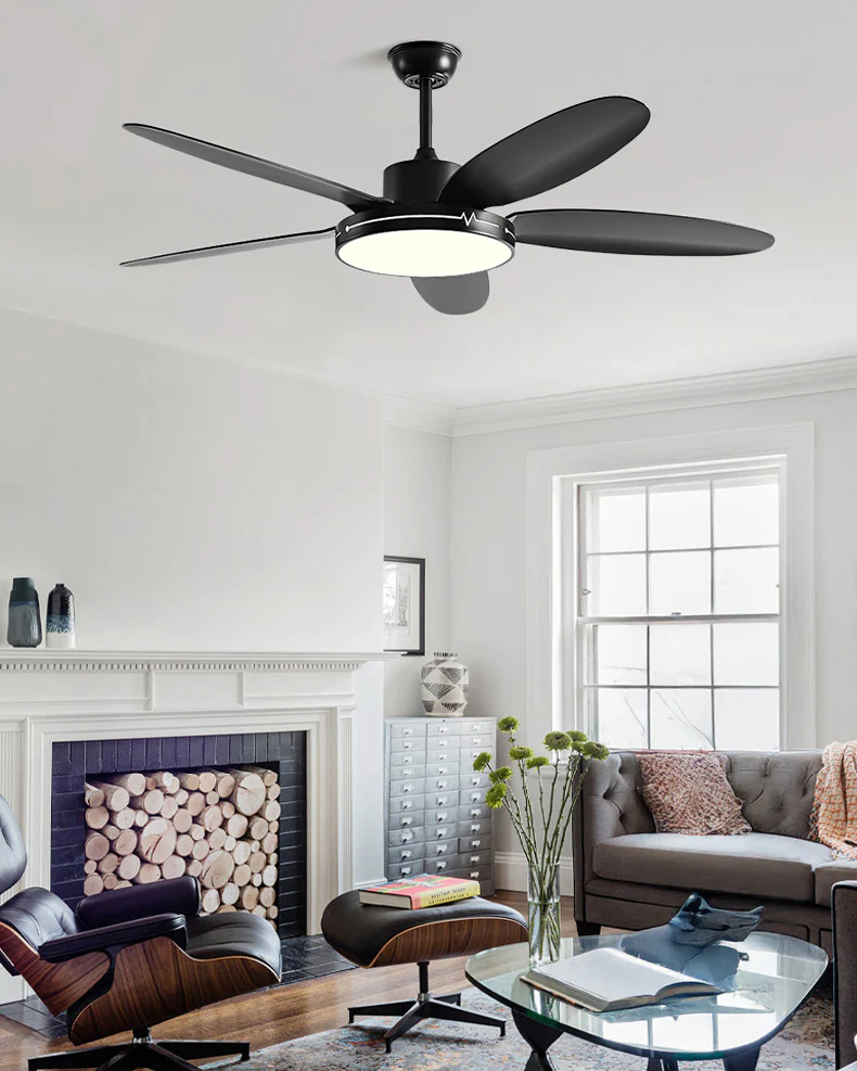 WOMO 5 Blade Modern Ceiling Fan Lamp - WM5189 - Image 4