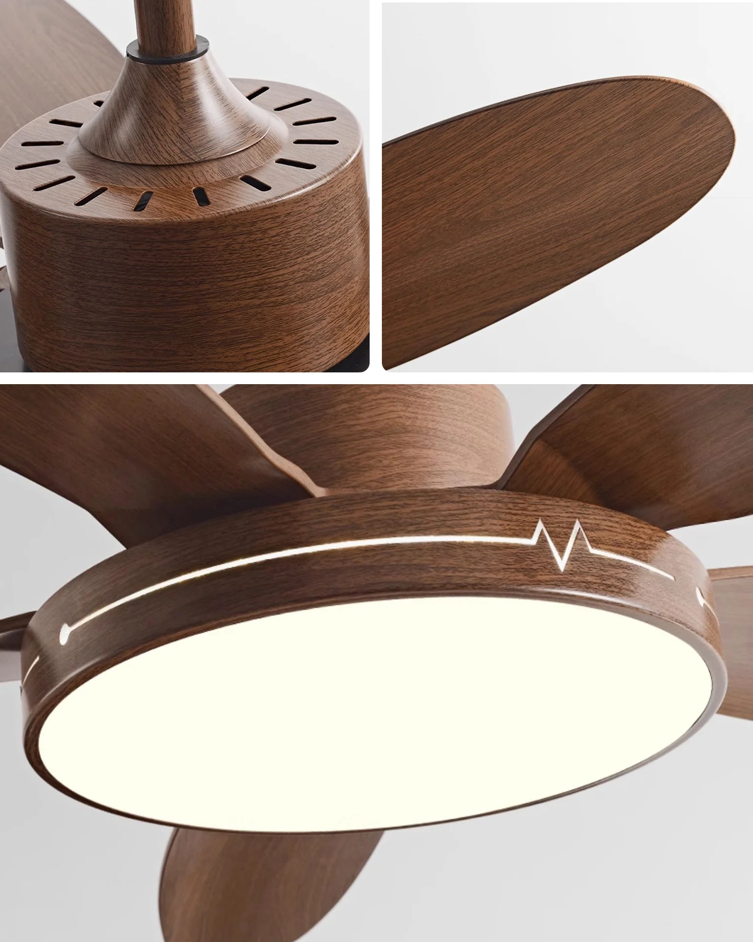 WOMO 5 Blade Modern Ceiling Fan Lamp - WM5189 - Image 8