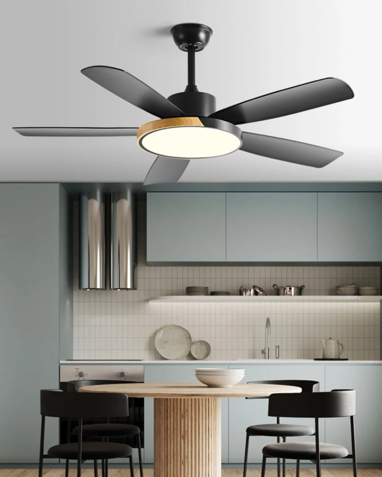 WOMO 5 Blade Modern Ceiling Fan Lamp - WM5250 - Image 3