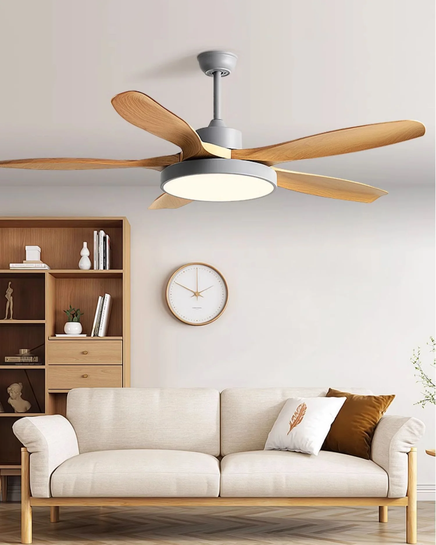 WOMO 52 inch Five Blade Ceiling Fan with Light - WM5167 - Image 11