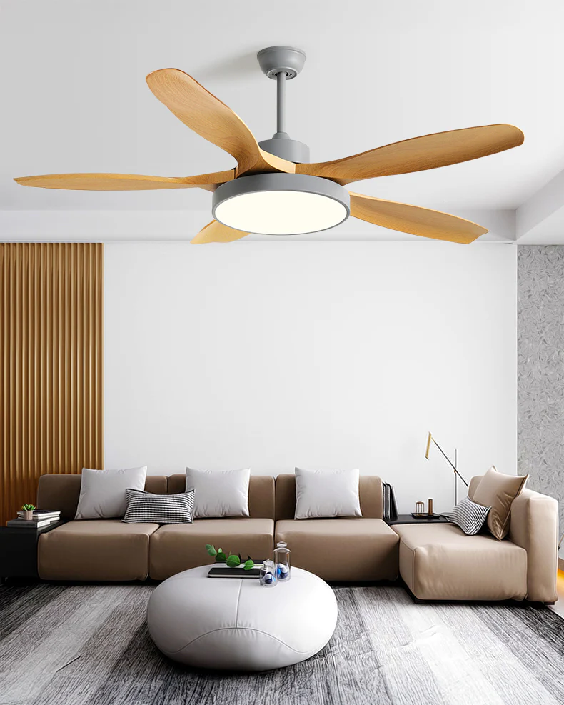 WOMO 52 inch Five Blade Ceiling Fan with Light - WM5167 - Image 4