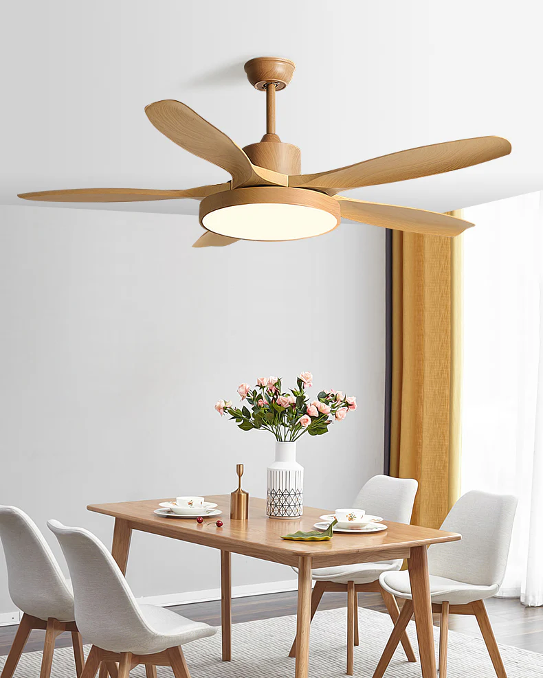 WOMO 52 inch Five Blade Ceiling Fan with Light - WM5167 - Image 5