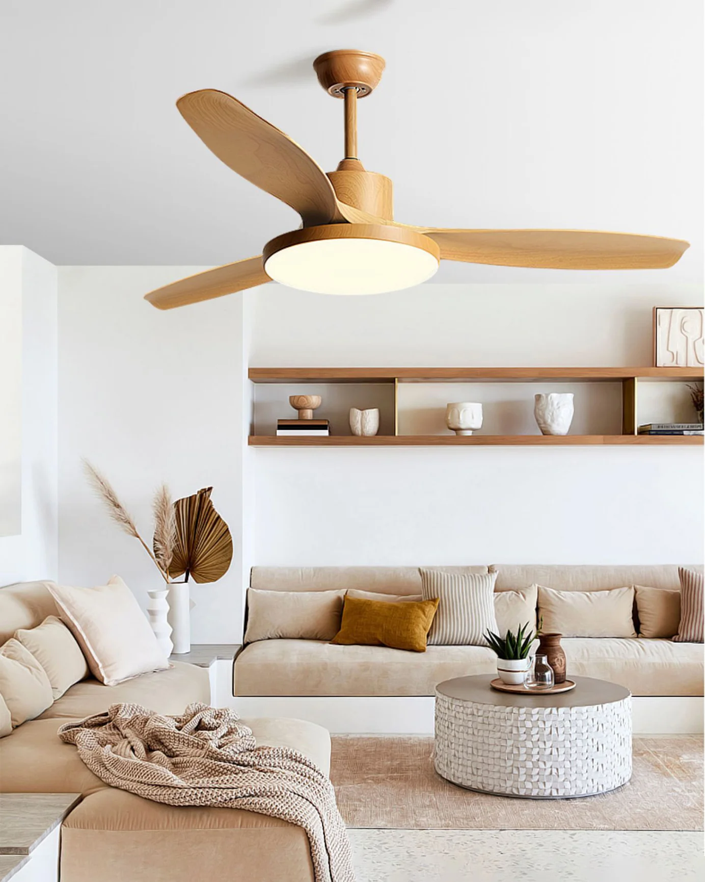 WOMO 52 inch Five Blade Ceiling Fan with Light - WM5167 - Image 6